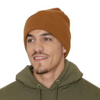 Tuque classique en tricot côtelé avec revers 3"